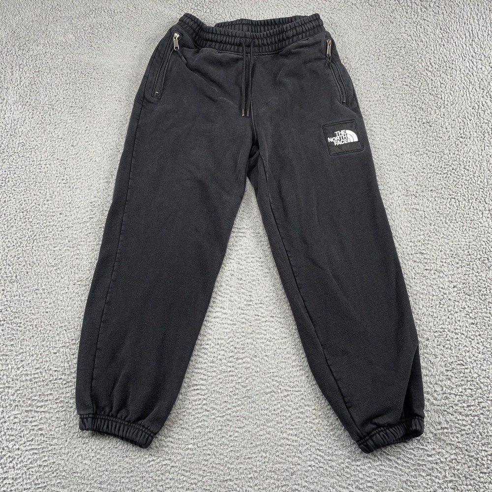 The North Face Sweatpants Mens Medium Black Fine Alpine Joggers Fleece Pockets